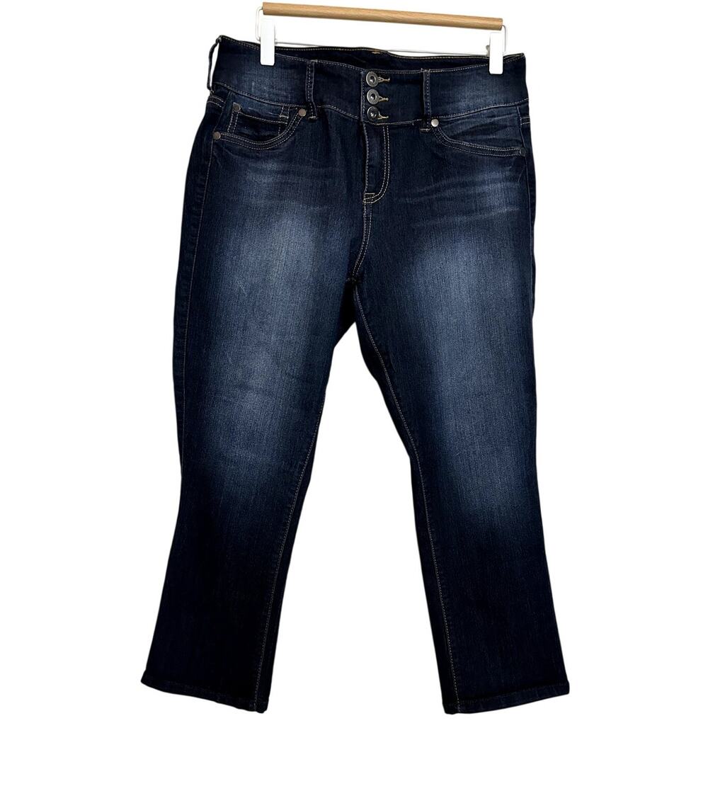 TORRID Jegging Jeans Size 12 Dark Wash Cropped Stretch Skinny 24" Inseam